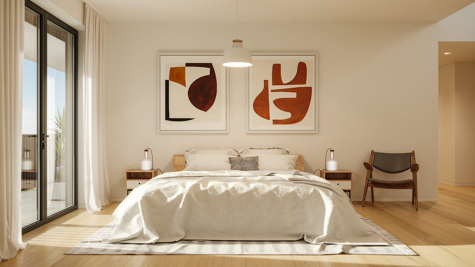 Apartamentos T4 Duplex em Miraflores Quarto