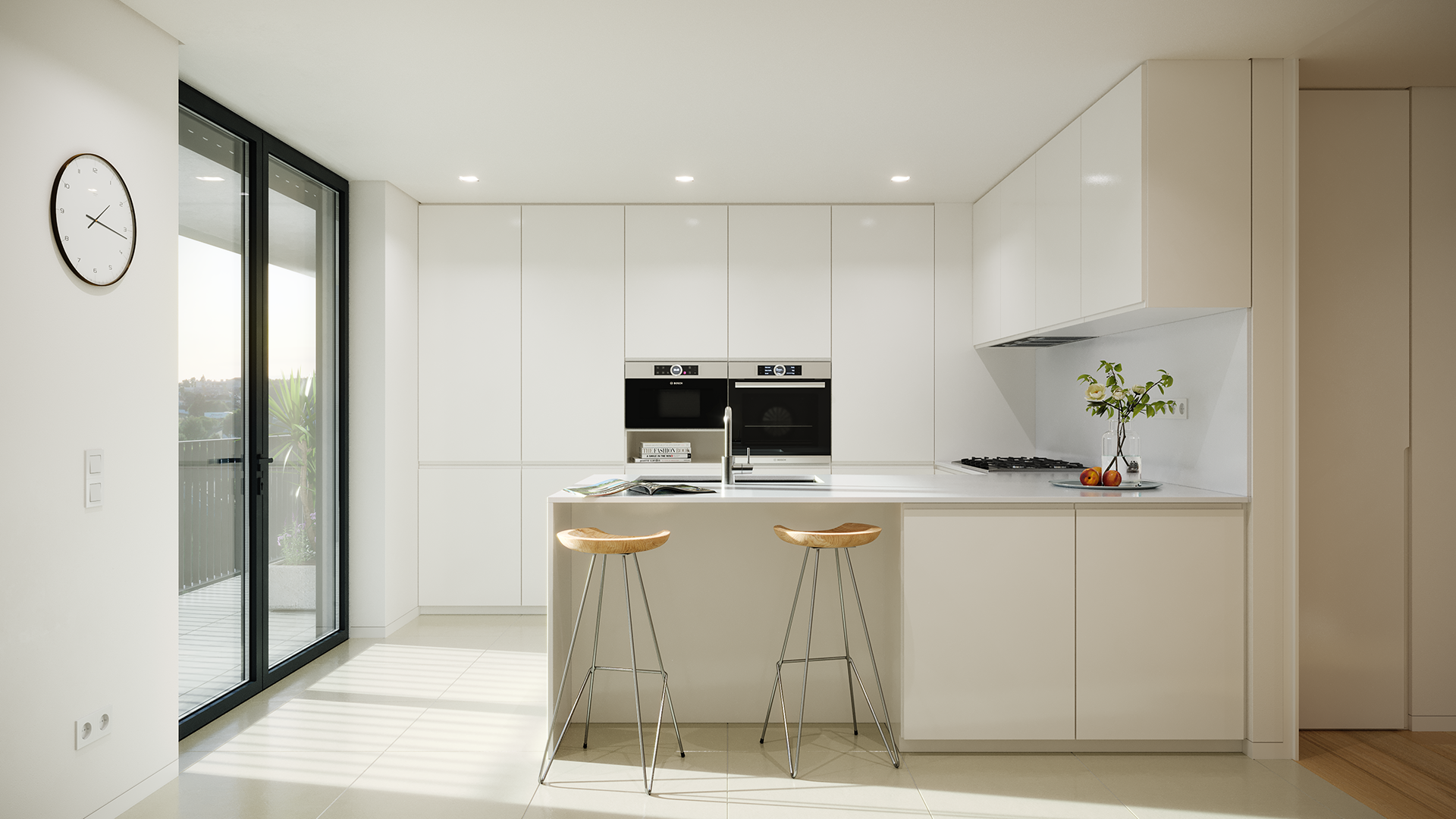 Apartamentos T4 Duplex em Miraflores Cozinha