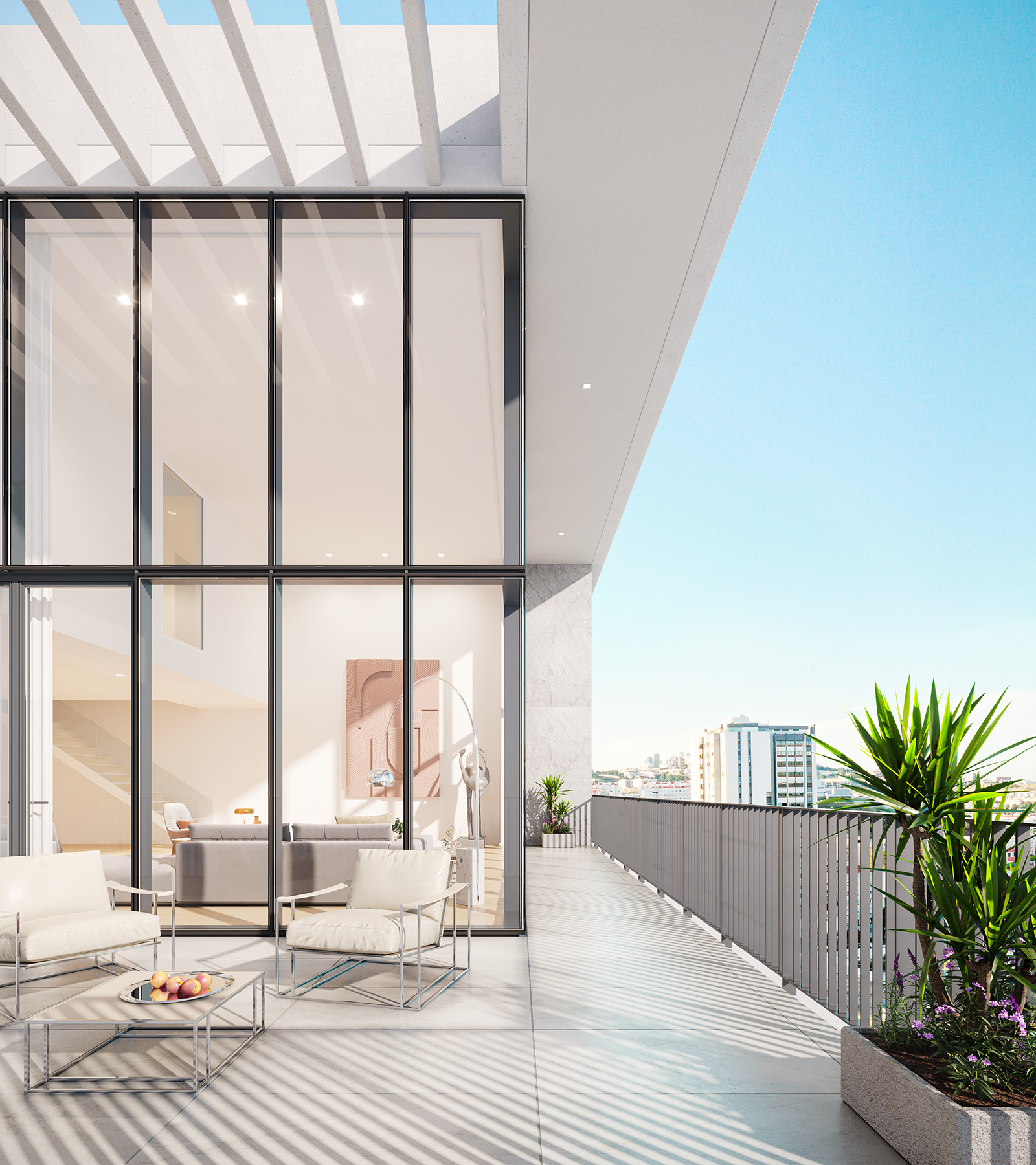 Apartamentos T4 Duplex em Miraflores Varanda 2